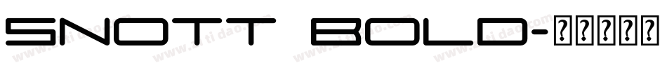 Snott Bold字体转换